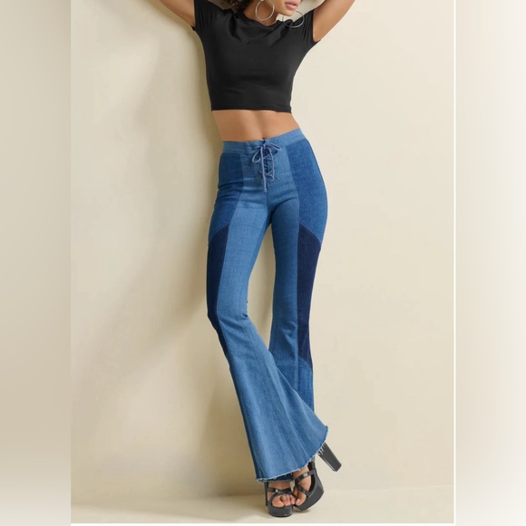 NEW Vintage Style Flare Jeans - Picture 1 of 14